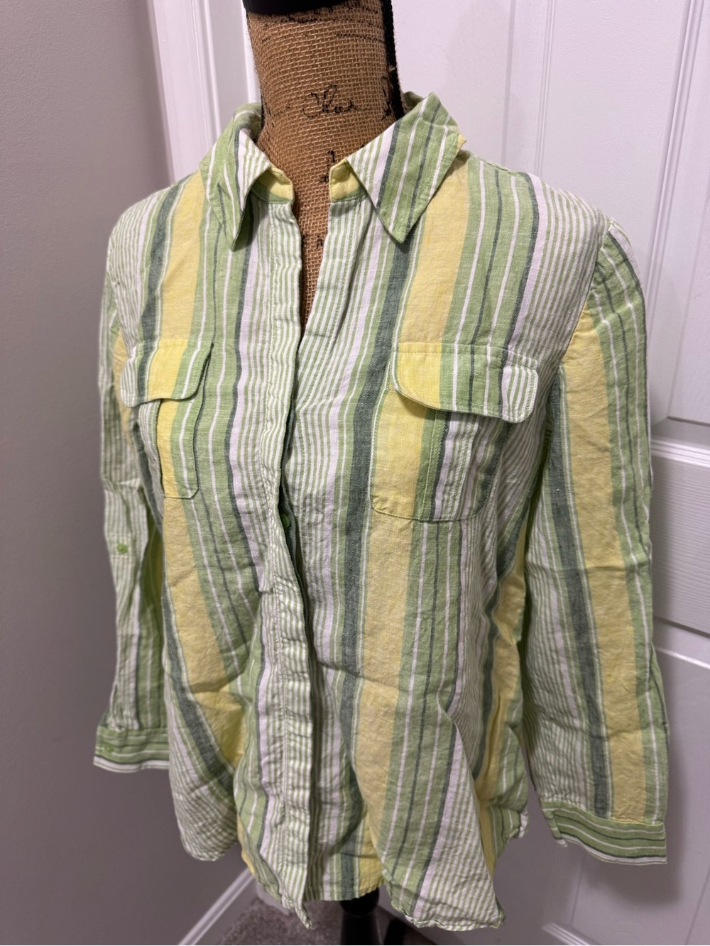 Linen Long Sleeve Button Up